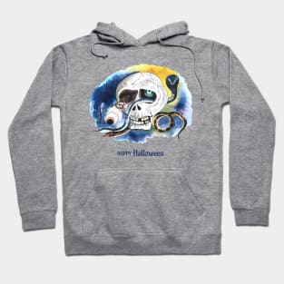 Happy Halloween Skull Snake Hoodie